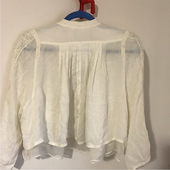 Free people white swing lace jacket size XS - Picture 3 of 5